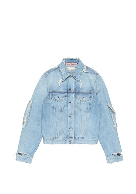 giacca in denim effetto vissuto unisex azzurra ACNE STUDIOS | A90714228
